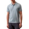 Minimalist Comfortable Versatile Casual Fine Knit Short Sleeve Polo Shirt Men Tops 4LB255G-CYA
