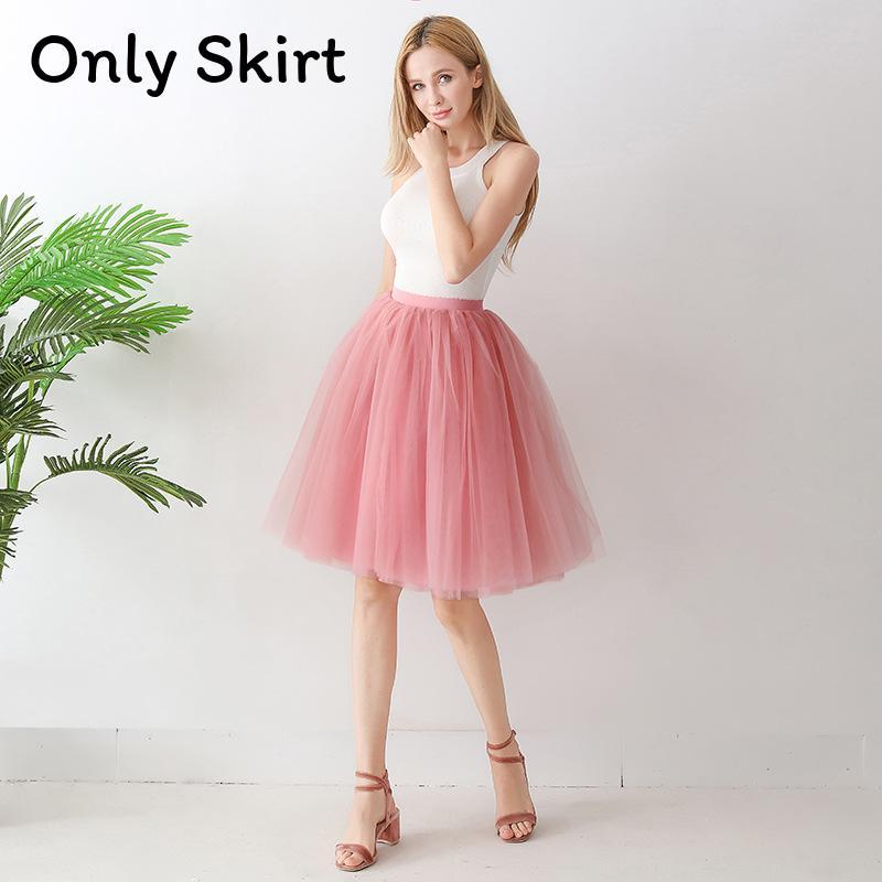 Gothic Tulle Skirt For Women With High Elastic Waist And Puff Design For Streetwear Style
