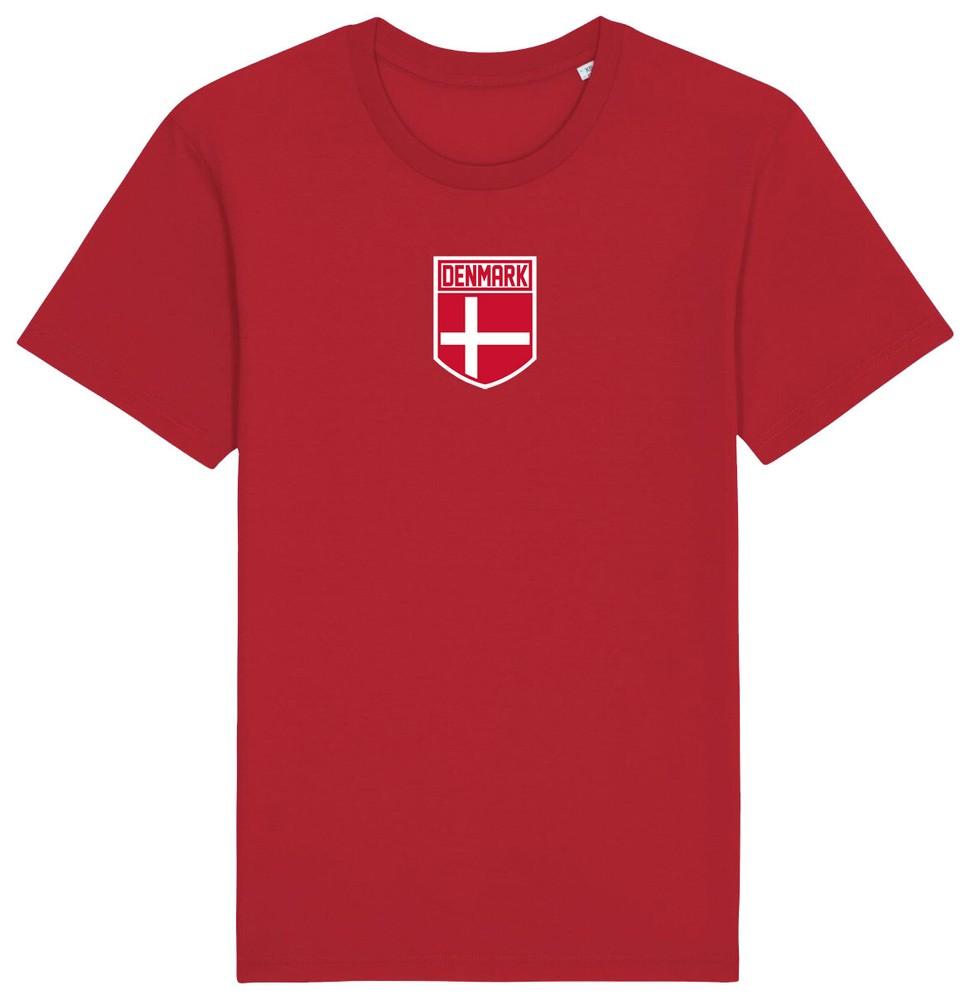 

Denmark Flag Badge T-Shirt 2024, Adults Kids Baby Family, Football Euro Shipping 4XL