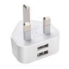 Netzstecker 3-Pin USB-Adapter Wandladegerät Reise-Ladekabel für iPhone Samsung