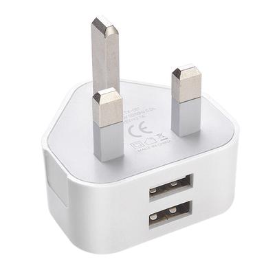 Netzstecker 3-Pin USB-Adapter Wandladegerät Reise-Ladekabel für iPhone Samsung