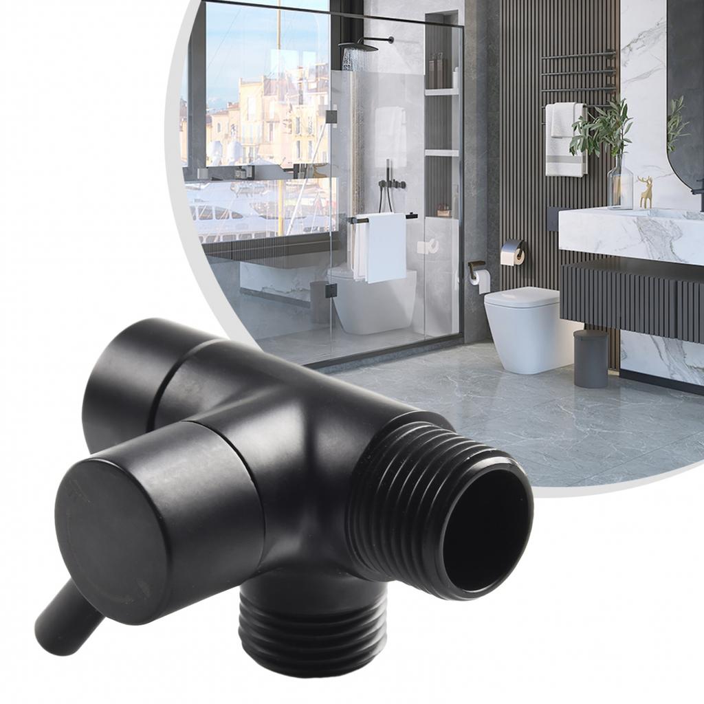 3-Wege T-Adapter G1/2 Duschkopfhalterung Montageventil Verteiler Umsteller Anschluss