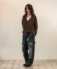 Thevinylhouse Grunge Cardigan Brown