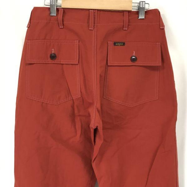 Made In Japan GOWEST 3751 Cotton Nylon Baker Pants 1 Men S L79 Orange Light Trousers cBH566(USED)