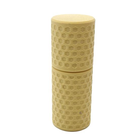 3D Printed Cotton Swab Organizer Box, Sealed Storage with Dustproof & Moisture-Proof Lid, Honeycomb Texture Non-Slip Design, Multi-Color Categorize