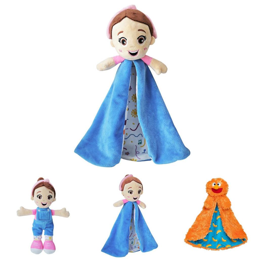 Adorável Boneca de Pelúcia Ms Rachel Brinquedo Macio Para Meninas Lovely Inteligente Companheiro Fofinho 30cm Com Macacão Azul