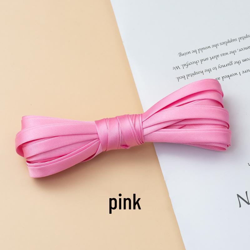 Hengmeihe Cheongsam 1cm Piping Trim: Four-Fold Non-Iron Imitation Silk Hemming Ribbon