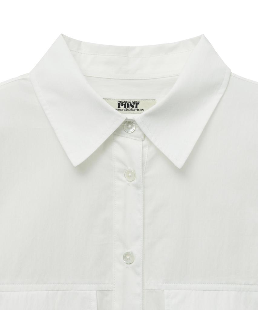 THE SATURDAY EVENING POST Flat Pocket Shirts_White