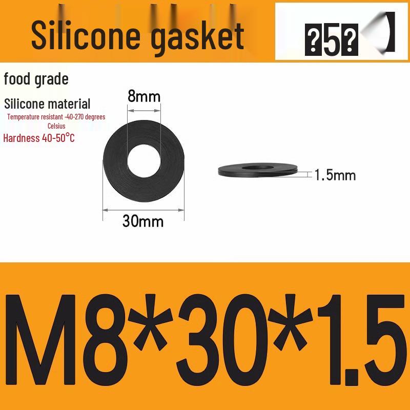 Silicone High-Temp Waterproof Gasket & Shock Absorbing Seal Pad