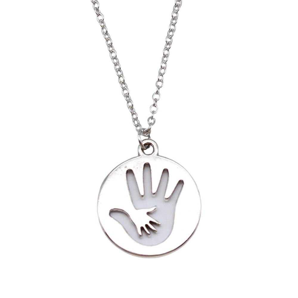 Ornate Angel With Heart Pendant Necklace Spiritual Faith Jewelry 40cm Short Chain