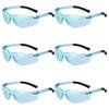 KAMMPT 6 Pairs Rimless Sunglasses Set Men Women Round Wrapped Trendy Outdoor Sports Sun Glasses