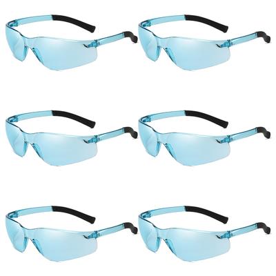 KAMMPT 6 Pairs Rimless Sunglasses Set Men Women Round Wrapped Trendy Outdoor Sports Sun Glasses