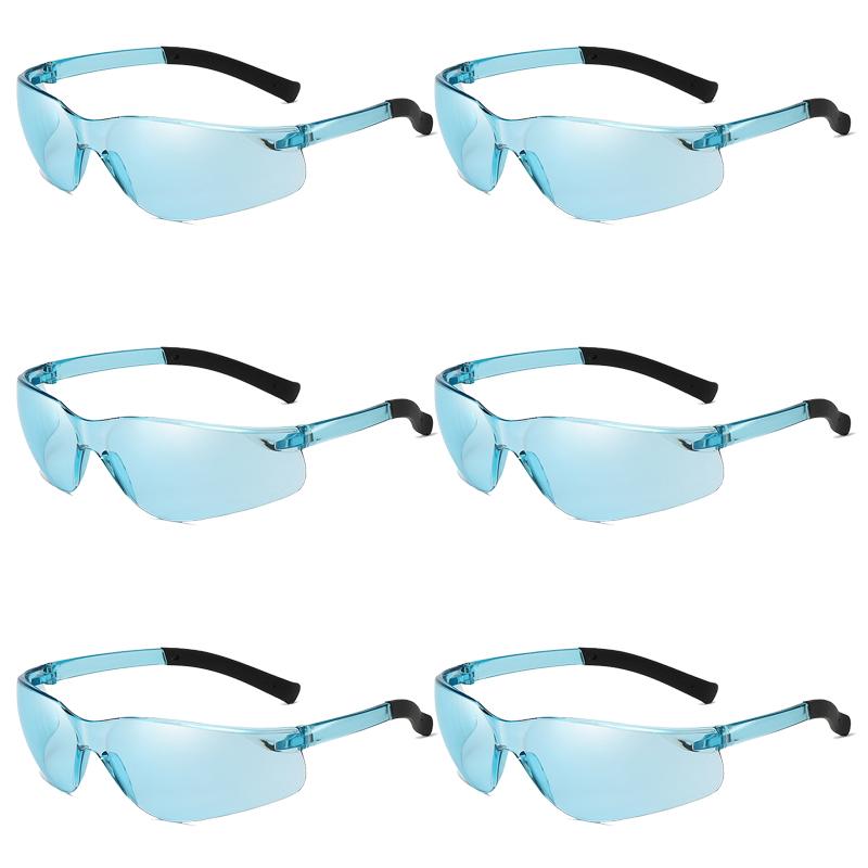 KAMMPT 6 Pairs Rimless Sunglasses Set Men Women Round Wrapped Trendy Outdoor Sports Sun Glasses