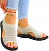 Beige Sport Sandals On Thick Sole Comfort 39
