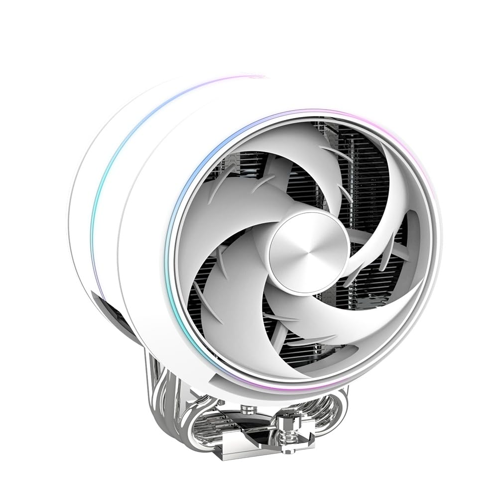 Zalman ZET5 WHITE ARGB 120mm Fan Dual Tower CPU Cooler FN2607 Air-Cooled