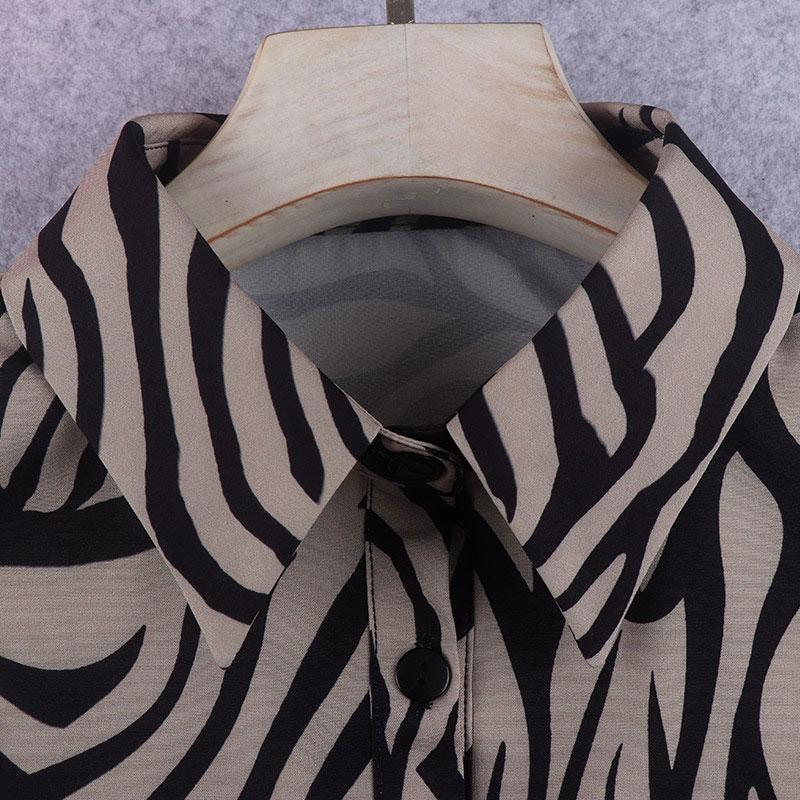 Women's Fake Collar Stylish Zebra Print Detachable Chiffon Blouse False Collar Fashion Blouse Half Shirt False Collar