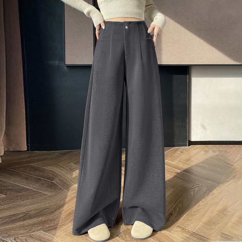 ZANZEA Women Casual Solid Color Loose Wide Leg Pants
