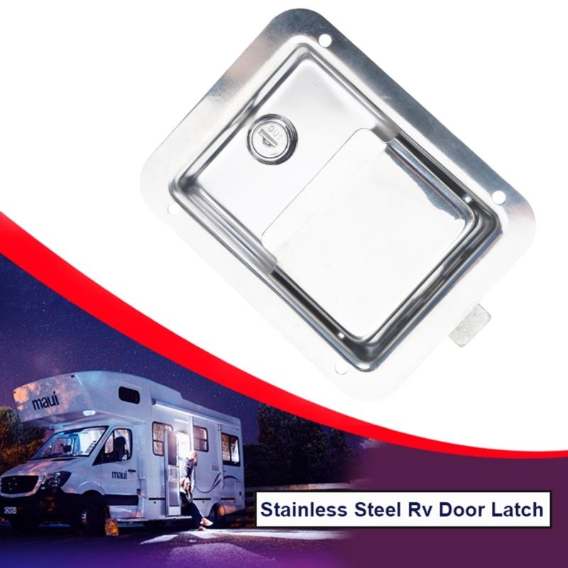 Truck Tool Box Latches Replacement StainlessSteel Toolbox Paddles Lock Handle with Key for Truck, Trailer