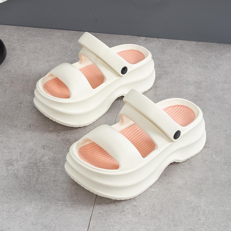 Chunky Platform Sandals for Women Summer Thick Bottom Non Slip Beach Slippers Woman Fashion Mix Color Eva Wedge Sandalias Muejr