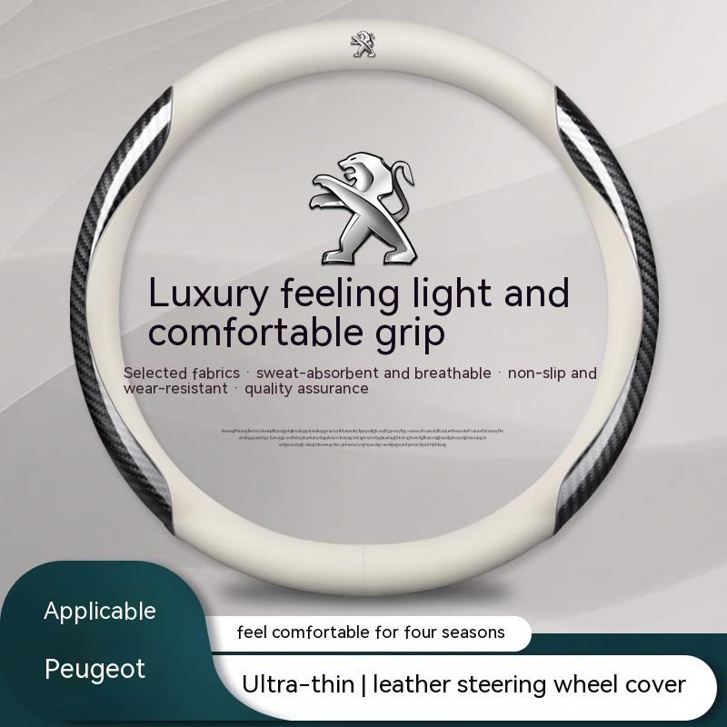Car Steering Wheel Cover For Peugeot 106 107 108 206 207 208 301 307 308 406 407 408 QI 508 607 2008 3008 4008 5008 GT RCZ Rifter