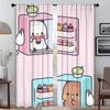 Bubu and Dudu Tulle for Bedroom Kitchen Curtains for Living Room Curtain Blackout Curtains 2 Pieces Shades Partition Elegant