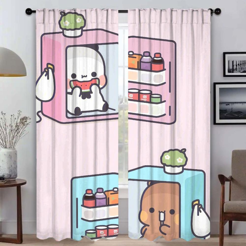 Bubu and Dudu Tulle for Bedroom Kitchen Curtains for Living Room Curtain Blackout Curtains 2 Pieces Shades Partition Elegant