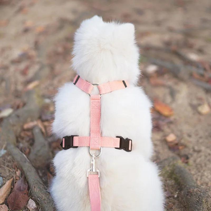 Classic Step-in Dog Harness and Leash Set-No Pull Pet Adjustable Halter Harness with Leash Easy Walk Running Training for Small Dogs&cat