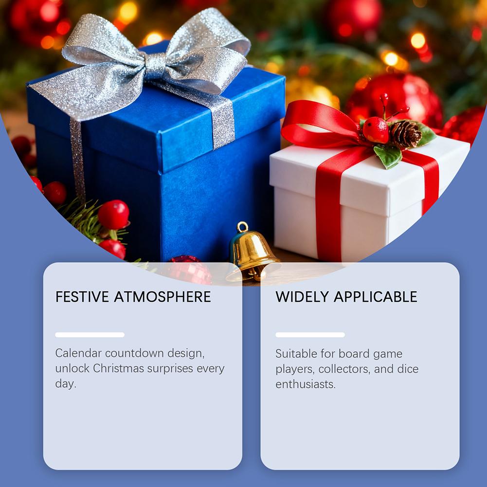 Weihnachts Adventskalender Würfelbox Fügt Magie zu Ihrem Weihnachts Countdown hinzu. Einzigartiges Geschenk für TTRPG-Enthusiasten