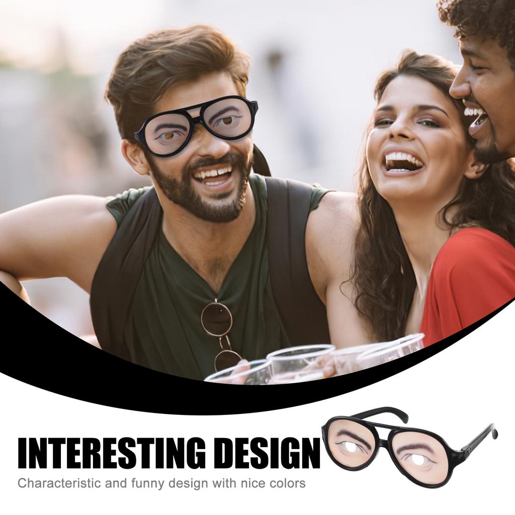 Halloween Trick Joke Glasses With Eyes Funny Eyes Glasses Prank Eyeglass Trick Eyes Glasses Photo Booth Prop