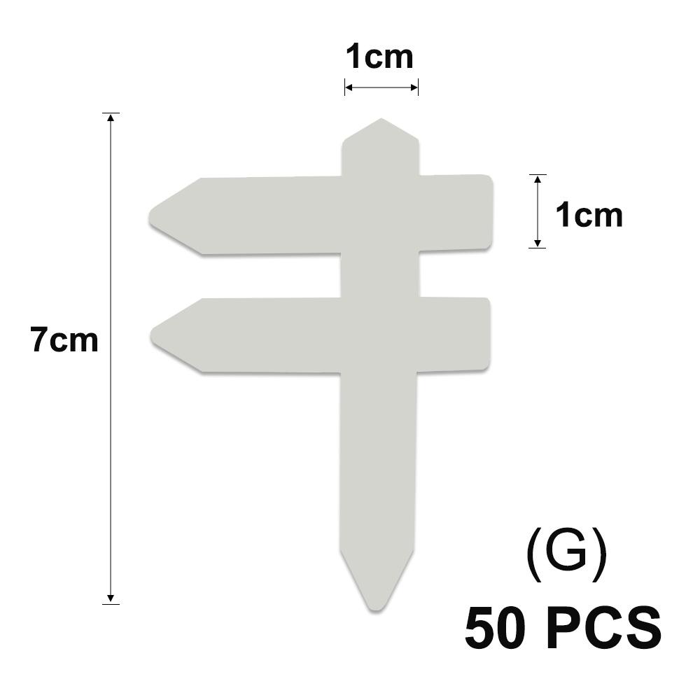 Tall White Tee Tags for Garden Plants Potted Waterproof Anti-UV T Labels Greenhouse Flower Vegetables Herb Markers Sign Stakes