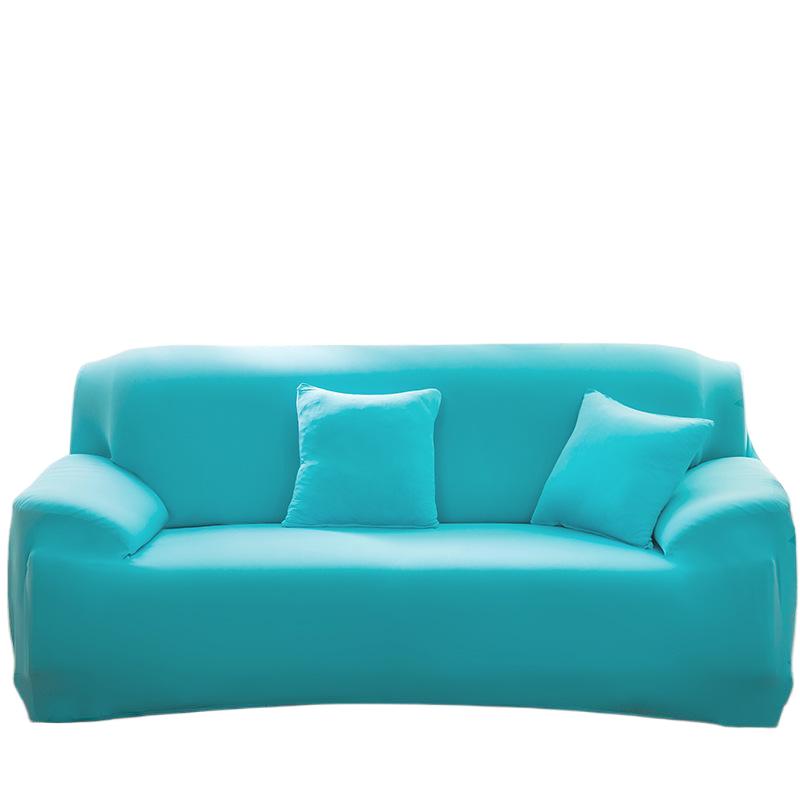 Spandex Sofa Cover Silky Soft 1-Piece Black Slipcover for Sofas Super Stretch Universal Couch Cover for Living Room