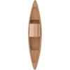 Unfinished Wooden Boat Model Wood Boat Canoe Nautical Fishing Boat Desktop Boat Wood Craft Ocean Landscape Ornament for DIY Project Supply