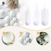 18x White Christmas Balls Pendant Christmas Tree Decorations Hanging Ornament for Festival Home Shop Party Supplies New Year