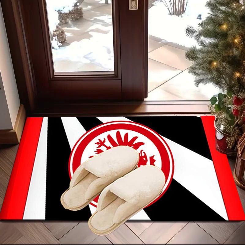 Eintracht Frankfurt Crest Area Rug Office rug, Chair Rug, Decor Carpet Livingroom bedroom Mat, Large Size Fan gifts Christmas gifts