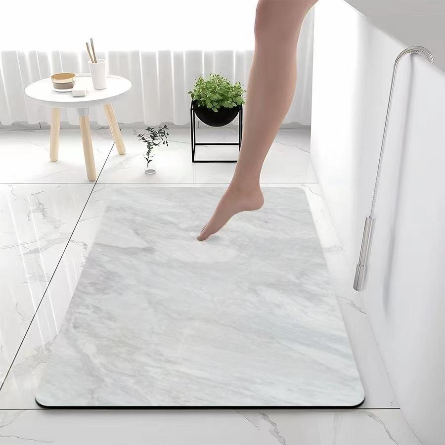 Luxus Marmor Weiche Diatomeenerde Feuchtigkeitsableitend Schnelltrocknend Matte Badezimmer Badezimmertür Eingangstür Rutschfeste Matte