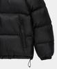 Lettercomo D-Shell Cross Hooded Puffer Jacket Black