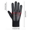 Men Winter Gloves 2 Finger Flip Cycling Gloves Waterproof Warm Gloves Windproof Fleece Gloves for Running Cycling Driving Hiking