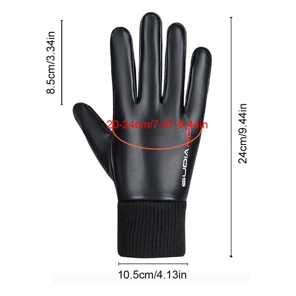 Men Winter Gloves 2 Finger Flip Cycling Gloves Waterproof Warm Gloves Windproof Fleece Gloves for Running Cycling Driving Hiking