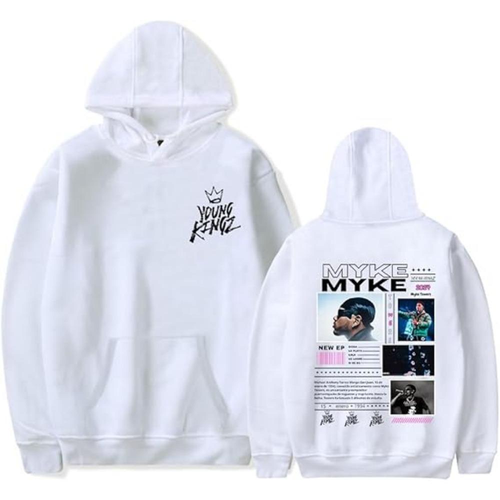 Myke Towers Merch Hoodie Women Man Classic Long Sleeve Pullover Stylish Fashion Streetwear