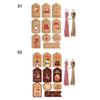 100pcs Party Cards Xmas Decoration Wrapping Supplies Hang Tags Gift Wrapping Christmas Labels Kraft Tag