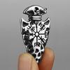 Viking Vintage Spear Compass Necklace Viking Rune Men Amulet Pathfinder Vegvisir Stainless Steel Pendant Necklace Jewelry Gift