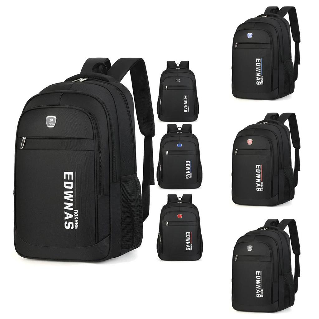 Oxford Canvas Travel Edwnas Letter Print Backpack With Breathable Design For Men And Women