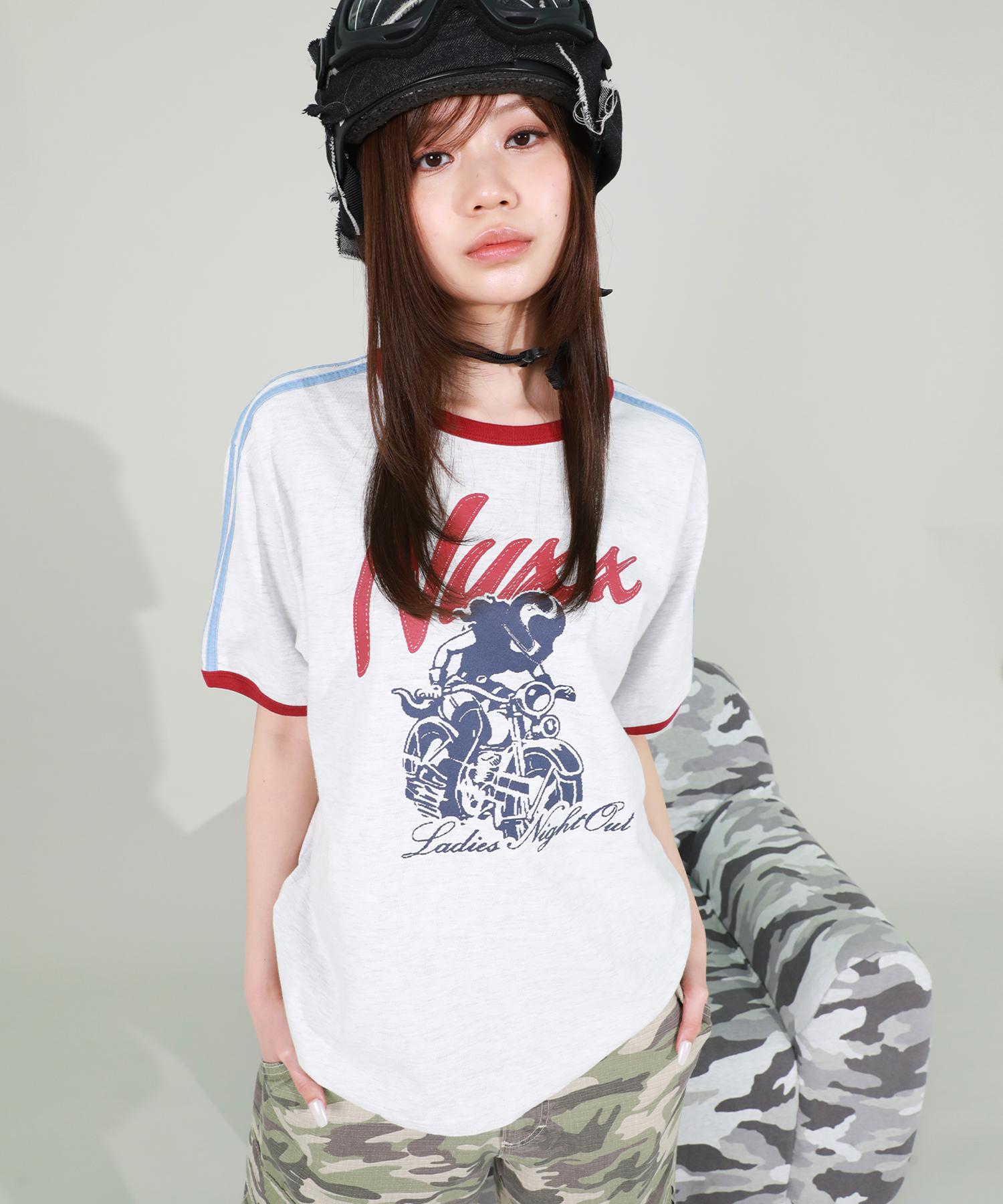 Nyxxx Bike Ringer Tee Heather Gray Reference/M