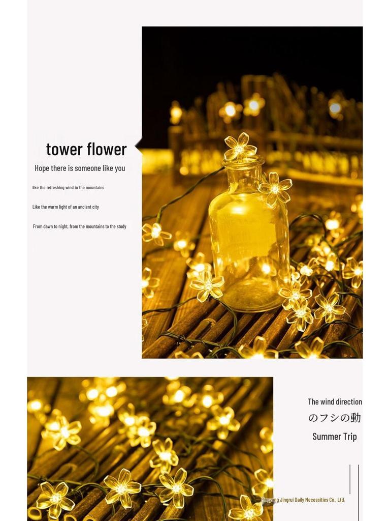 Colorful Solar Waterproof Lights for Outdoor Decoration - Camping, Picnic, Garden, Balcony, Courtyard, and Hanging Tree Atmosphere.