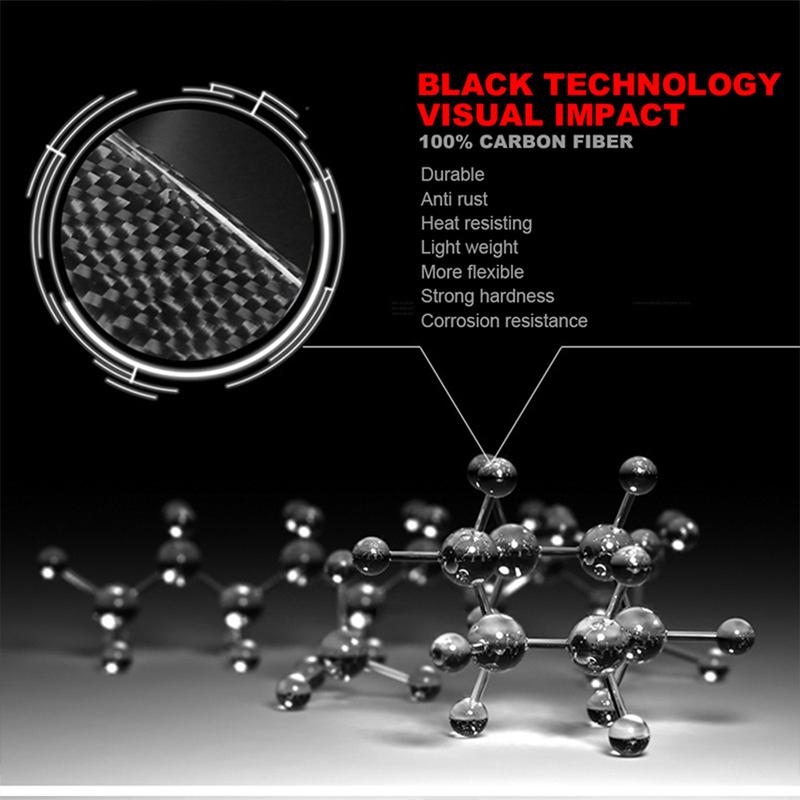 For Ford Mustang 2015- Styling Carbon Fiber Car Front Door Panel Decorative Stickers Auto Interior Modification Accesorios