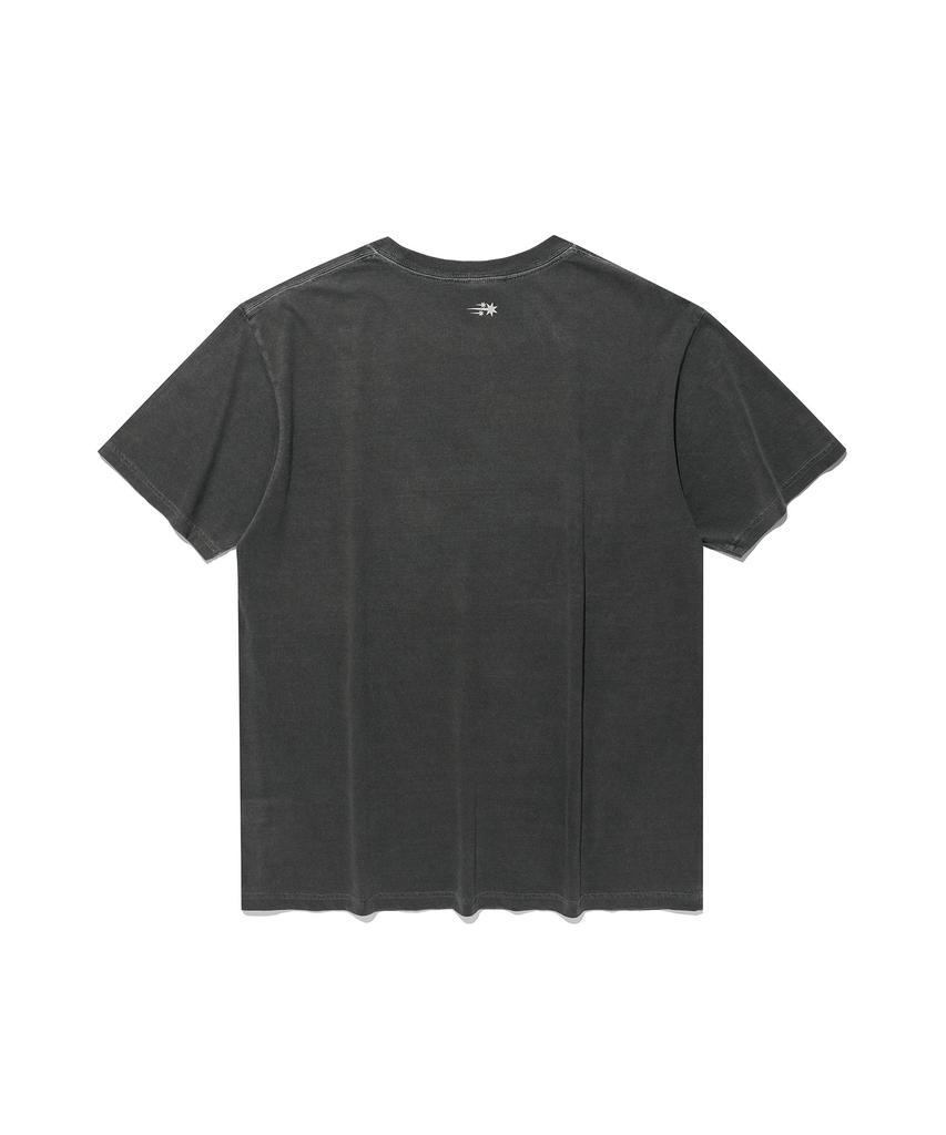 NICEGHOSTCLUB Tornado Logo Pigment Tee_Charcoal(Ng2Gmut500A)