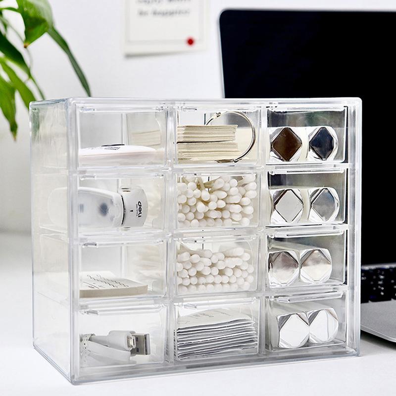 Desktop Drawer Organizer Mini Drawers Plastic Desk Craft Storage Box