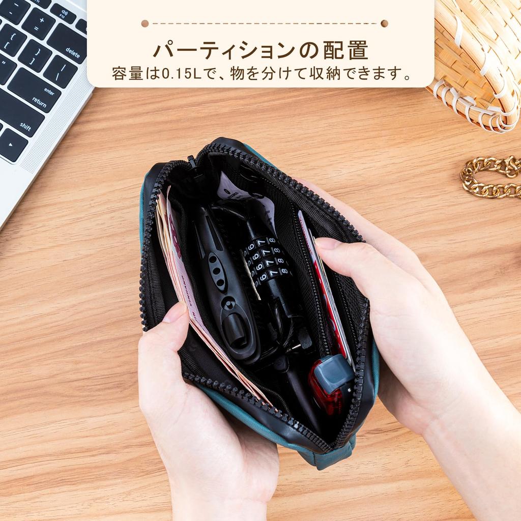 ROCKBROS Coin Purse Long Wallet with Zipper Wallet with Large Lightweight Available in 6 Colors for Men and Women Closure, Kids' L-Shaped Zipper,