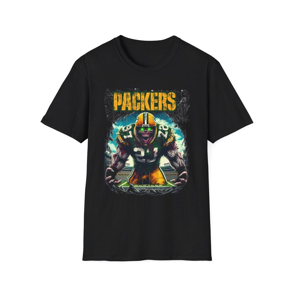 

Green Bay Packers Horror Mash-Up T-Shirt - Unique NFL Fan Apparel 2XL