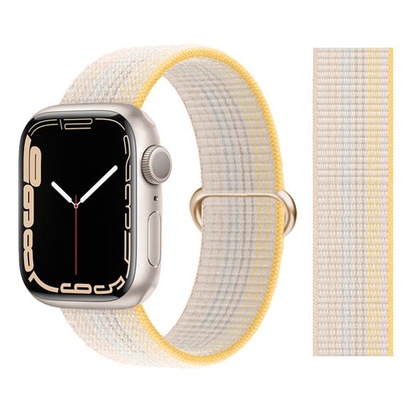 2pcs Straps For Apple Watch Band 44mm 40mm 45mm 46mm 42mm 49mm 41mm Nylon Loop Bracelet iwatch Series 10 9 8 7 6 5 3 se ultra 2